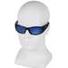 KleenGuard Elite Safety Sunglasses, Blue Mirror Lenses and Black Frame, 144/Case