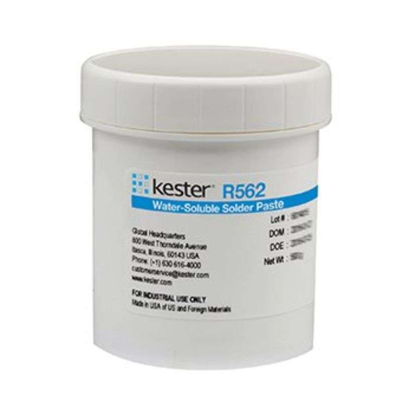 R562 Series Water-Soluble Solder Paste, Type 3, Sn63Pb37, 500g Jar