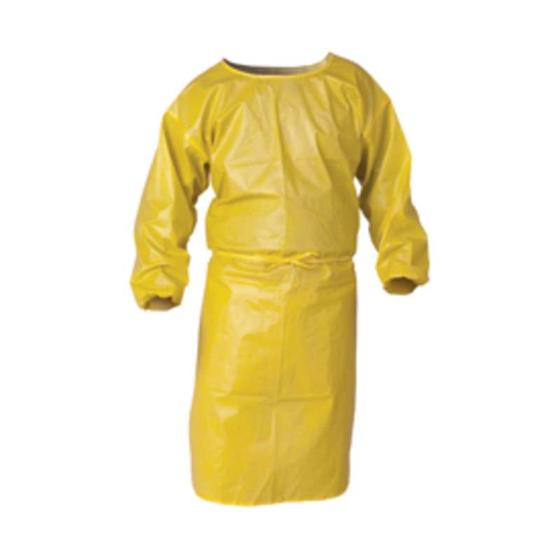 KleenGuard A70 Tie Front Closure Polypropylene Protection Smock, Yellow 25 EA/CA