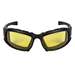 KleenGuard V50 Calico Safety Glasses, Amber Anti-Fog Lenses with Interchangeable Temples/Head Strap