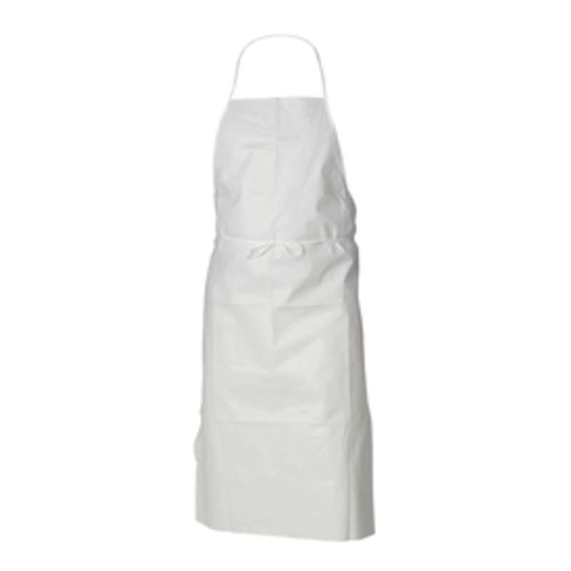 KleenGuard Apron, 28 in x 40 in, White 100/CA
