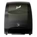 Essential Electronic Paper Towel Dispenser, Smoke, Purple Core