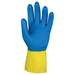 KleenGuard G80 Neoprene Latex Chemical Resistant Gloves, Yellow & Blue, Size 10(XL), 12 Pairs per Package, 60 per Case
