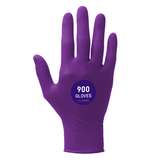 Nitrile Exam Gloves, 5.9 Mil, Ambidextrous, 9.5", X-Large, Dark Magenta, 90 Nitrile Gloves Per Box redirect to product page