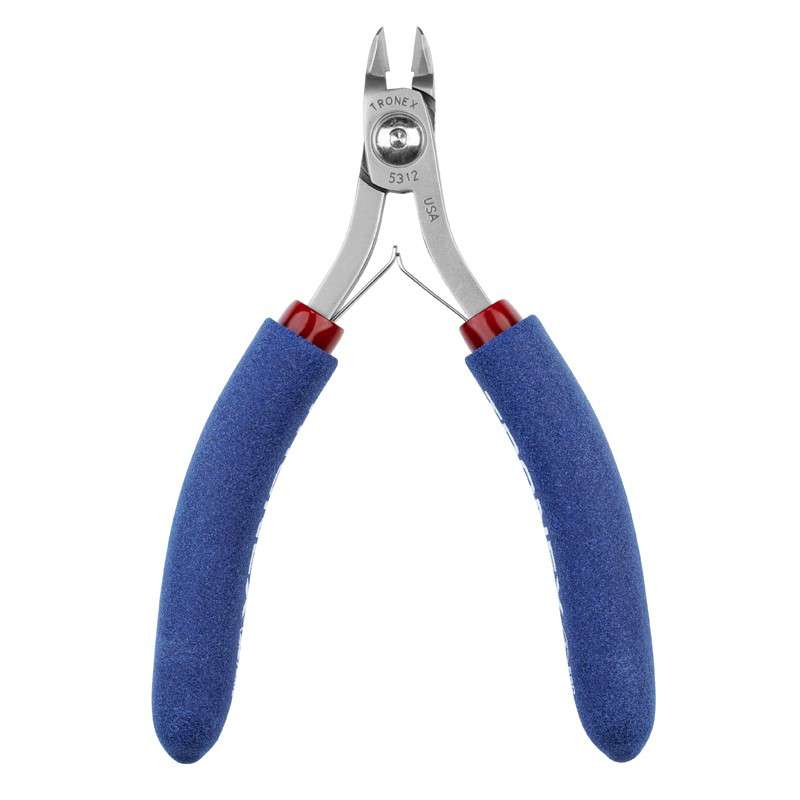 Tronex® 5312 Oval Head Flush Wire Cutter With Standard Handle, 0.004 - 0.049 in