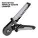 Ratcheting Ferrule Square Crimper Set