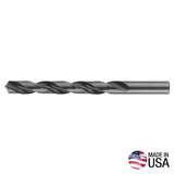 High Speed General Purpose Drill Bit with Black Oxide Finish, 3/8" x 5" Long redirect to product page