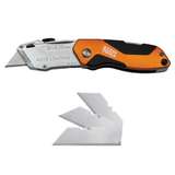 Auto-Loading Retractable Folding Utility Knife with 3 Blades, 6-5/8" Long redirect to product page