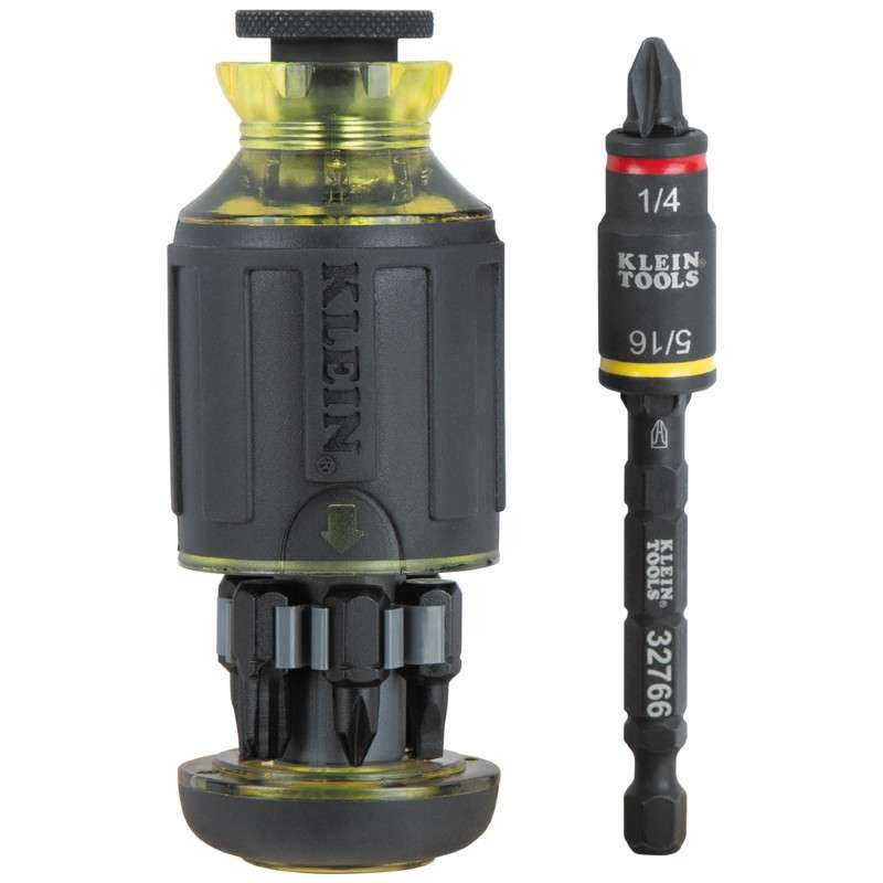 10-in-1 Impact-Rated Stubby Driver Set with Flip Socket