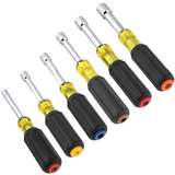 Color-Coded Magnetic Hollow-Shaft Heavy-Duty Nut Driver Set, 6-Piece redirect to product page