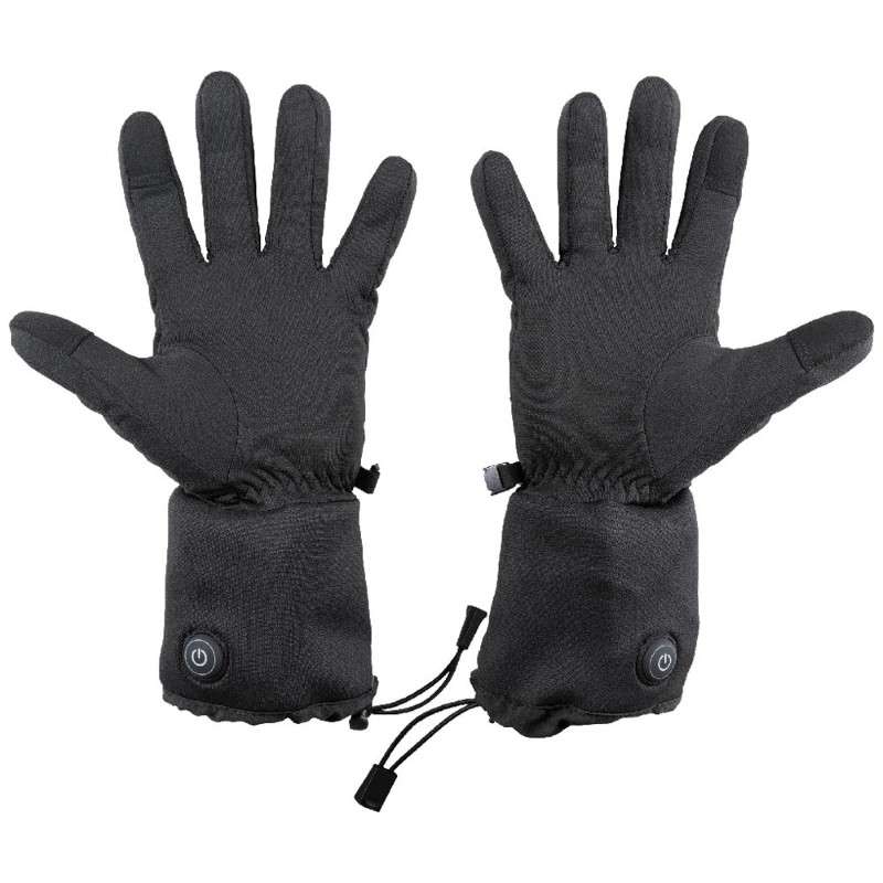 Rechargeable Heated Work Glove Liners with Knit Dipped Gloves, Large