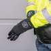Rechargeable Heated Work Glove Liners with Knit Dipped Gloves, Large