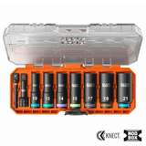 KNECT™ Deep-Well 3/8-Inch Drive Impact Socket Set, Metric, 9-Piece redirect to product page