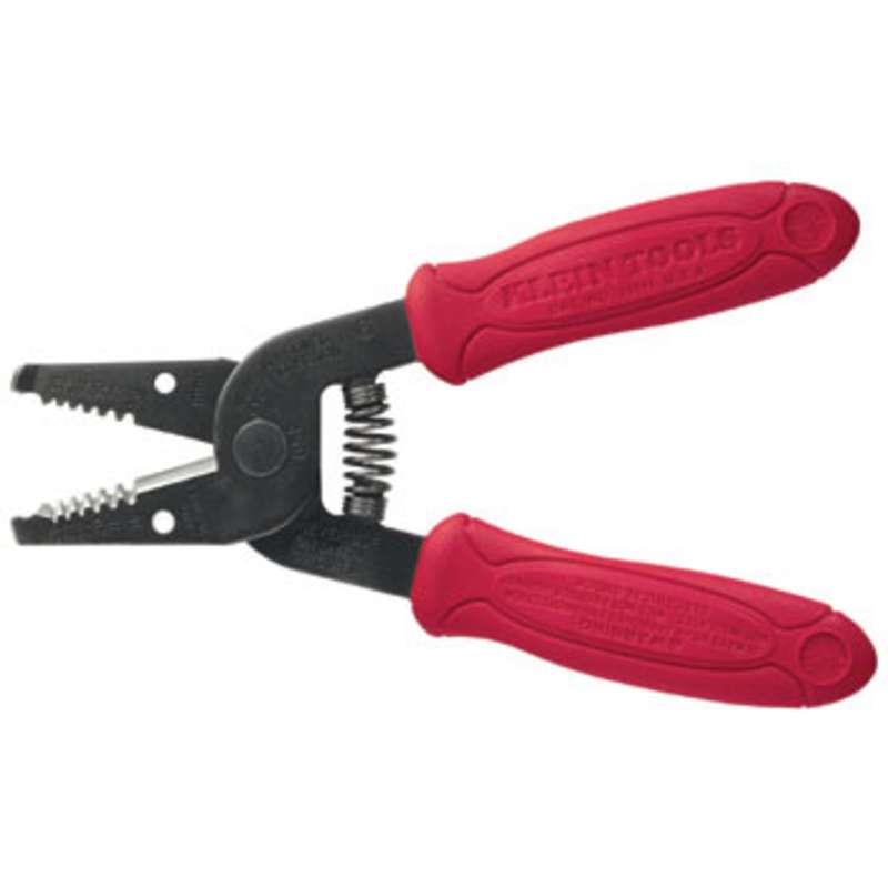 Wire Stripper-Cutter for 16-26AWG Stranded Wire with Red Handle