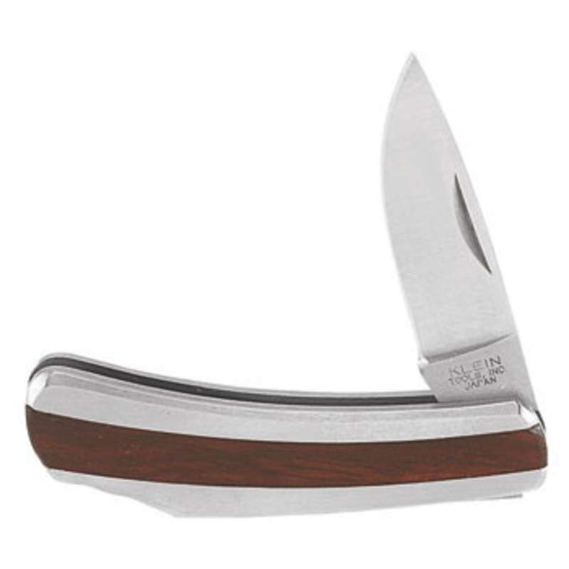 Compact Pocket Knife with Folding Stainless Steel Drop-Point Blade, 1-5/8" Long Blade