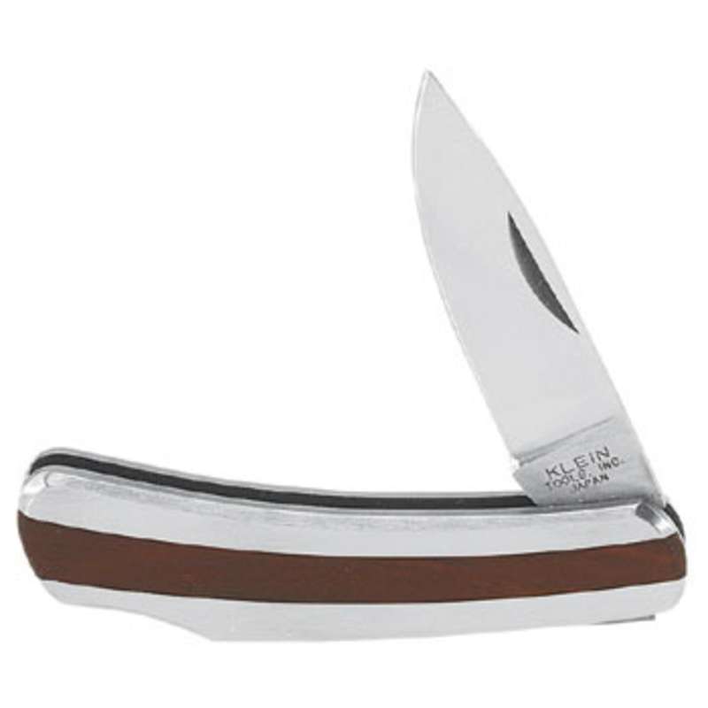 Compact Pocket Knife with Folding Stainless Steel Drop-Point Blade, 2" Long Blade