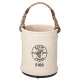 Canvas Straight Wall Tool Bucket with Cycolac Molded Bottom and Polypropylene Rope Handle, Ø12 x 15" redirect to product page