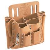 Leather Tool Pouch with 10 Pockets and Belt Slots, 10 x 10" redirect to product page