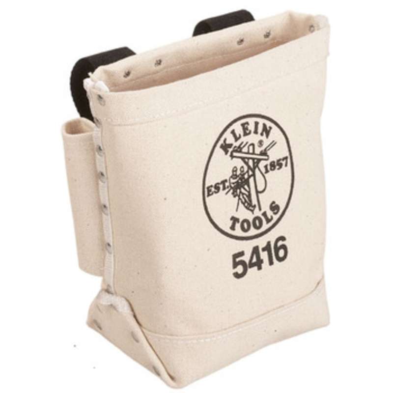 Canvas Bolt Bag with Bull Pin Loops and Belt Loops, 5 x 9 x10"