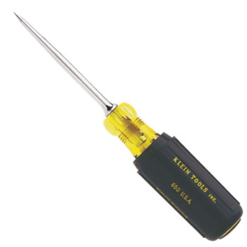 Scratch Awl with Cushion Grip and Tempered Steel Blade, 7-7/8" Long