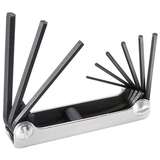 Fold-Up Inch Hex Key Set with 5/64" Through 1/4" Keys, 9 Sizes redirect to product page