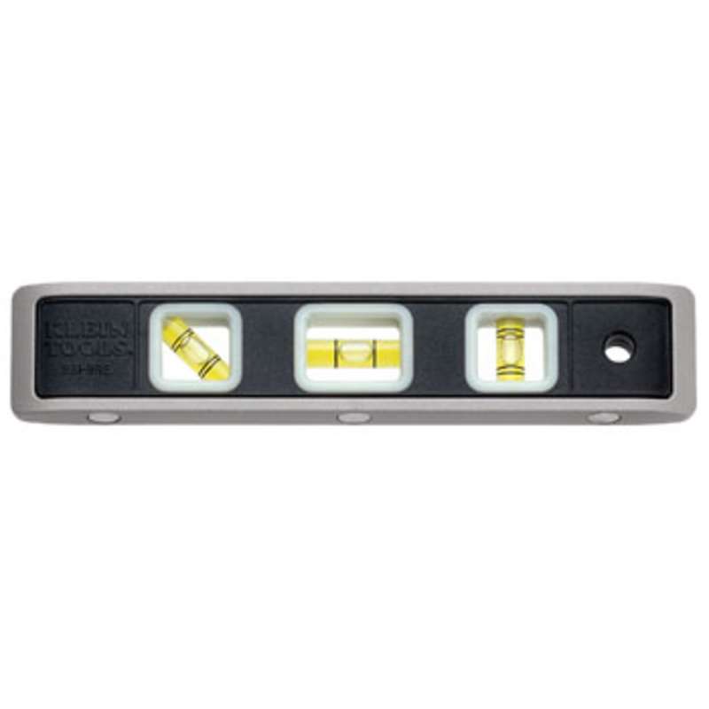 Magnetic Torpedo Level with Earth Magnets and E-Z SEE™ Framed Vials for Low Light Viewing, 9" Long