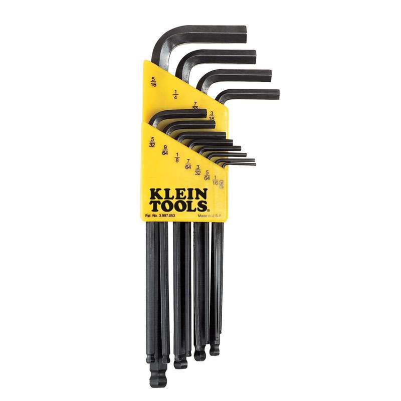 12 Piece Ball-End Hex Key Caddy Set - SAE