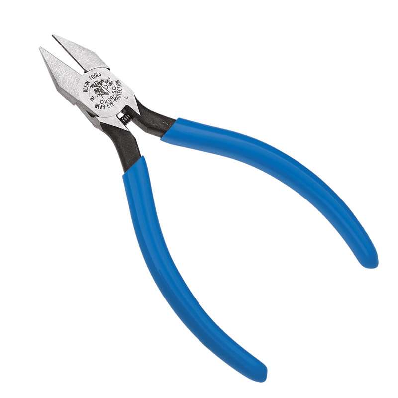 Midget Diagonal Cutting Pliers with Semi-Flush Pointed Nose, 4"