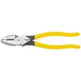 High-Leverage Side Cutting Pliers with Knurled Jaws and Connector Crimper, 9-3/8" Long redirect to product page