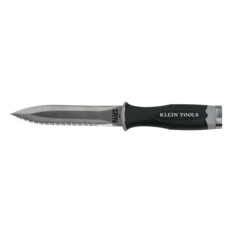 6" Double-Edged Duct Knife with Regular and Serrated Blade, 5-1/2" long