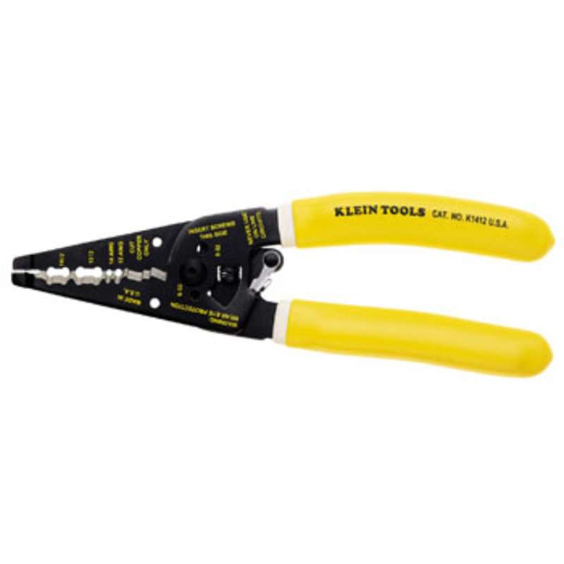 Klein-Kurve® Dual Non-Metallic Cable Stripper/Cutter, 7-11/16" Long