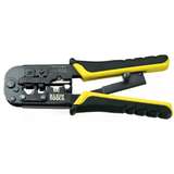 Ratcheting Modular Cutter/Stripper/Crimper for 4, 6, and 8 Position Modular Connectors, 7-1/2" Long redirect to product page