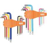 Powder Coated Long Ball End Hex Key Set, SAE and Metric, 19-Piece redirect to product page