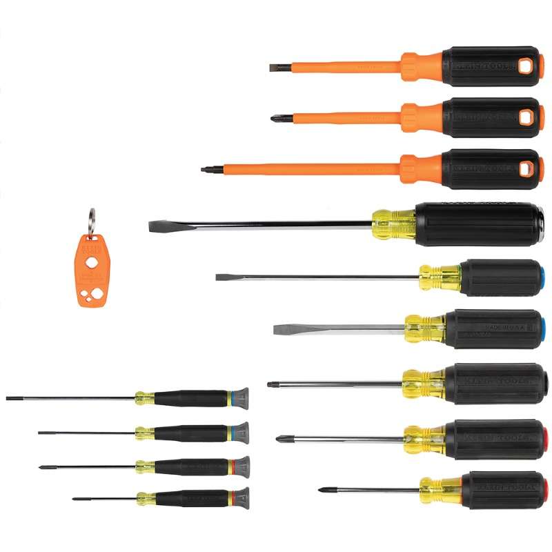 Color-Coded Screwdriver Set, 14-Piece