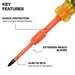 6-in-1 Insulated Auto-Lock Screwdriver