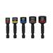Magnetic Power Nut Setters, 2-Inch Shaft, 5-Piece