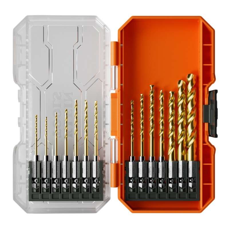 Titanium Drill Bit Set, 14-Piece