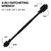 4-in-1 Ratcheting Wrench, Medium