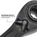 4-in-1 Ratcheting Wrench Set, Metric, 2-Piece