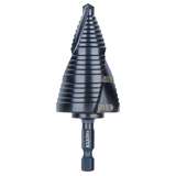 Quick Release Step Drill Bit with Spiral Flute, 7/8" to 1&3/8" redirect to product page