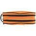Double Zipper Bag, 10" x 6" x 3", Orange