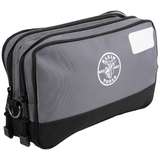 Double Zipper Bag, 12" x 7" x 3", Gray redirect to product page