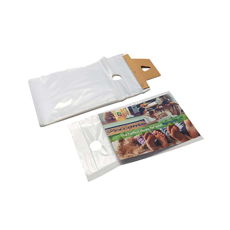 Clear Hanging Literature Bags, LD Doorknob Bag, 10" x 15" x .0015", 5" Lip, 1000 per Case