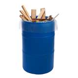 Clear LDPE Drum Liners, 6 mil, 38" x 65", 50 per Case redirect to product page