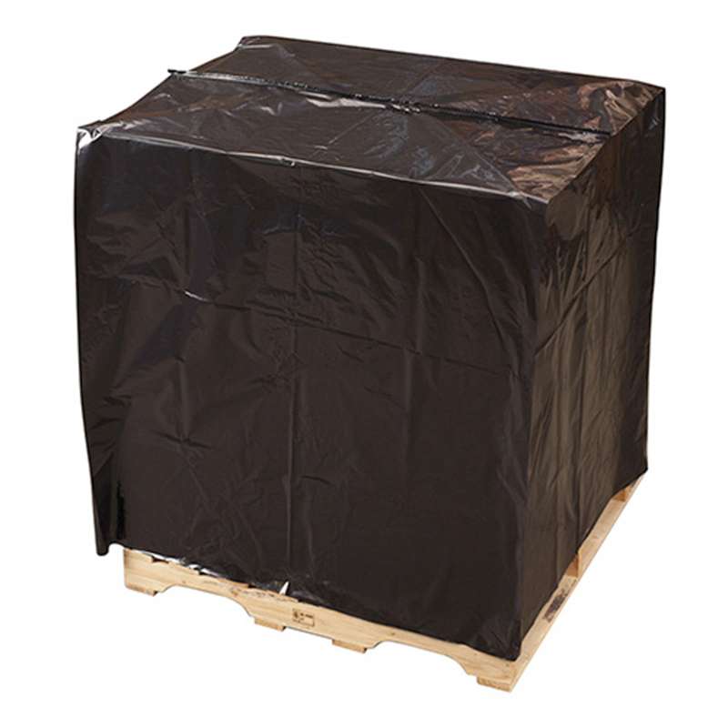 Poly LLD UVI/UVA Pallet Top Bag, Black , 51 x 49 x 85" 2 Mil, 50 per Roll