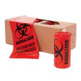 Biohazard/Infectuous Coreless Waste Liners, Red, 1.3miL, 24 x 23, 500 per Case redirect to product page