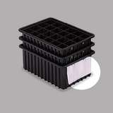 Non-ESD Snap-On 6mil Clear Card Holder with White Back, 7-3/4 x 4-1/4" redirect to product page