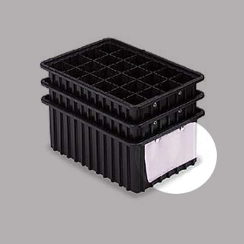 Non-ESD Snap-On 6mil Clear Card Holder with White Back, 6-1/2 x 2-1/4"