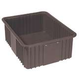 Conductive Stackable Divider Tote Box, 14-15/16 x 9-5/16 x 7-15/16" ID (Dividers not Included) redirect to product page