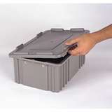 Non-ESD-Safe Heavy Duty Snap-On Tote Box Cover for 2000 Series Totes, Grey redirect to product page